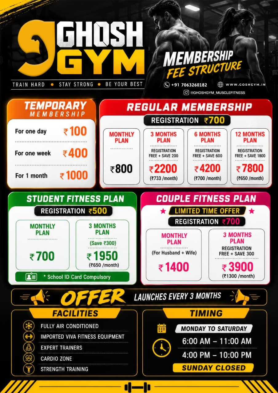 Gym Notice Popup